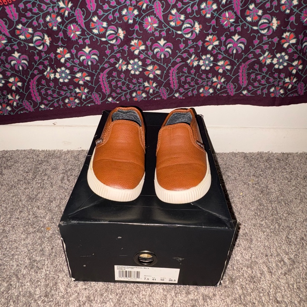 Carter's Brown Slip-On Kids Shoes